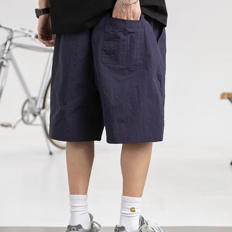 Quần Short Thể Thao Xếp Ly Phong Cách Nhật Bản Chống Thấm Nước Thời Trang Mùa Hè Cho Nam