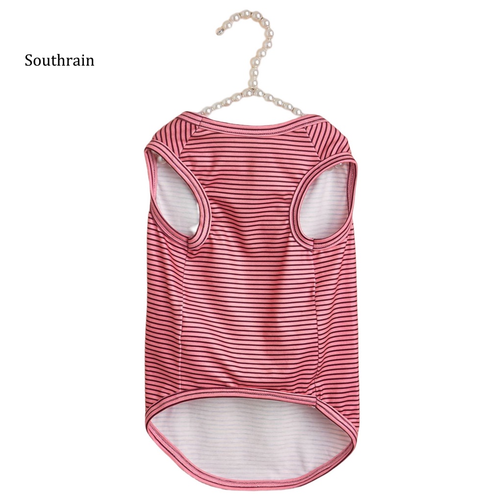 Áo Sweater Mềm Mại Hai Lớp In Họa Tiết Sọc Đáng Yêu Dành Cho Thú Cưng