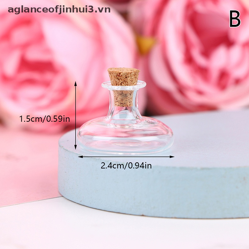 Lọ Thủy Tinh Đựng Kẹo Có Nút Bần Tỉ Lệ 1: 12 Trang Trí Nhà Búp Bê