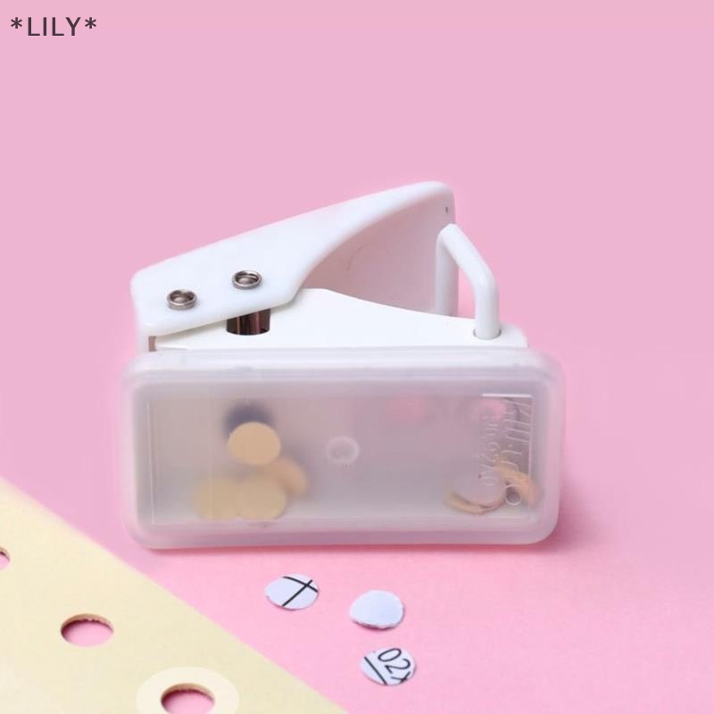 Lily dễ thương mini lỗ duy nhất hình dạng cú đấm cho kế hoạch đĩa vòng tự làm giấy cutter puncher uuu