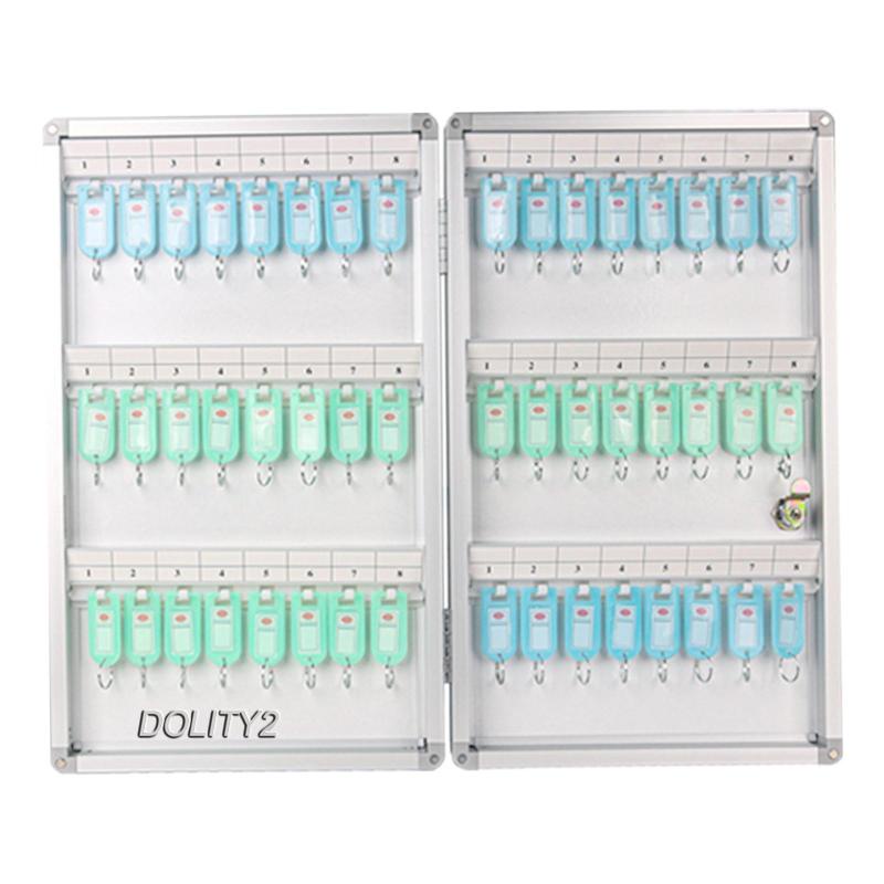 Tủ Đựng Chìa Khóa 48 Nút Bằng Kim Loại Gắn Tường Tiện Dụng Cho Văn Phòng / Nhà Kho