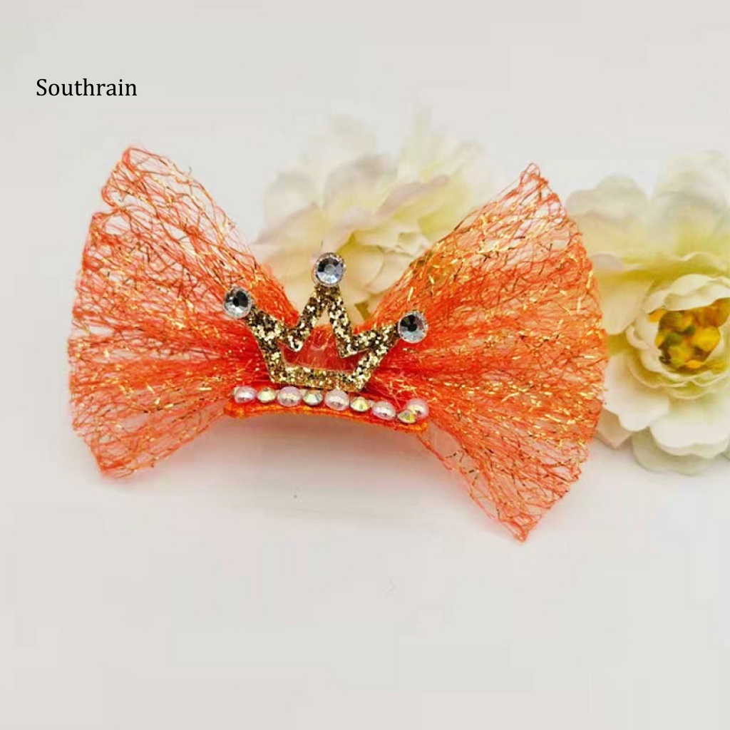 Kẹp Tóc Hình Vương Miện Có Đèn Led Cho Thú Cưng