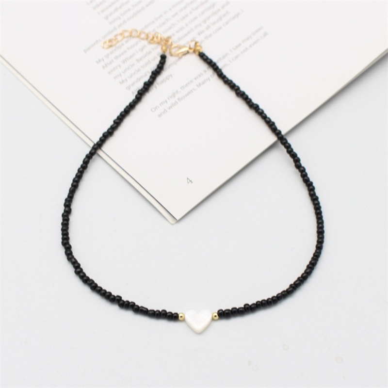 Vòng cổ Choker Hình Trái Tim Vỏ Sò Tự Nhiên Thời Trang Mùa Hè Dành Cho Nữ