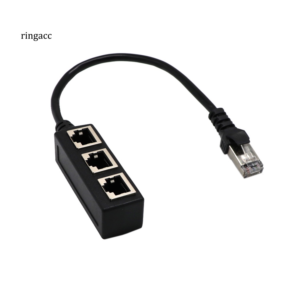 Dây Cáp Kết Nối Mạng LAN Ethernet RJ45 1 Sang 3 Chiều Bằng PVC Chống Mài Mòn