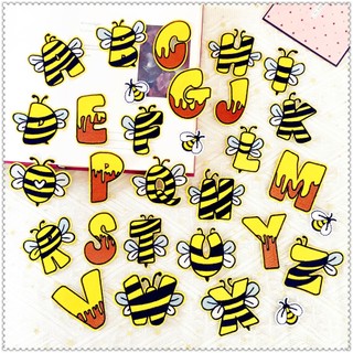 ❣️sticker ủi thêu chữ honey & q bee❣️ 1 sticker ủi thêu hình huy hiệu
