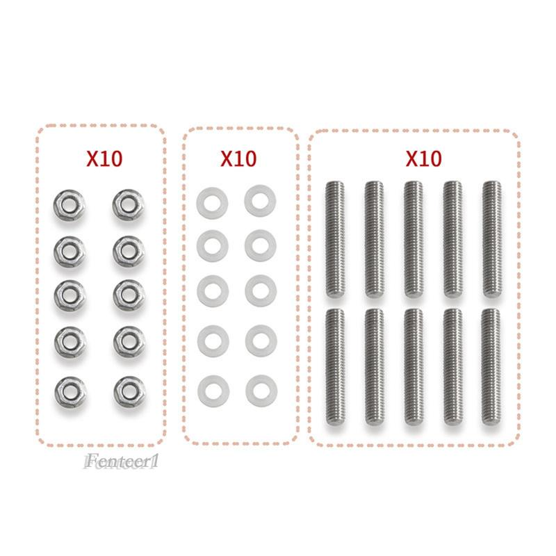 [Fenteer1] Bu Lông Đinh Tán Nạp Đầu Vào Bằng Thép Không Gỉ Cho Ống Xả