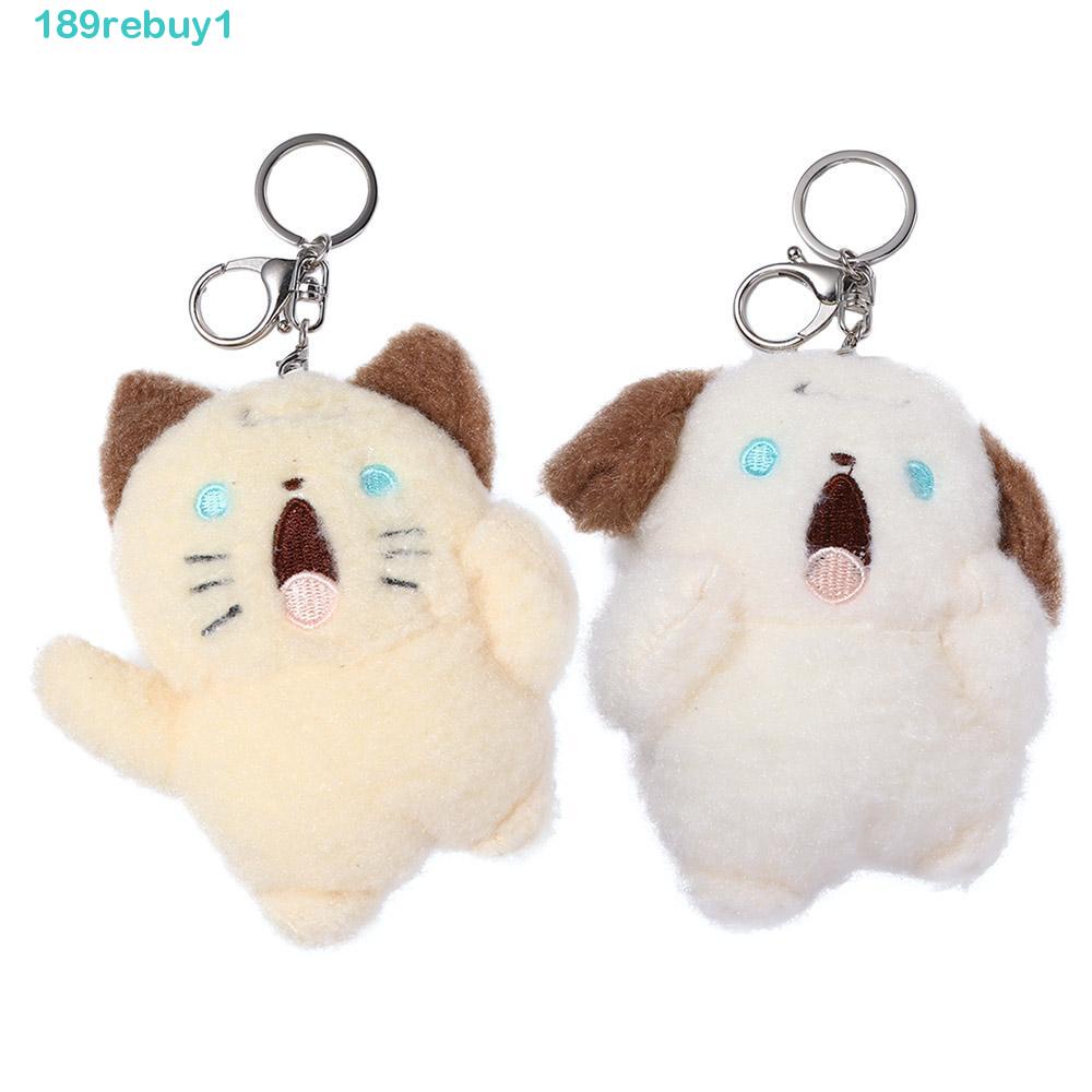 Móc Khóa Hình Gấu / Thỏ Nhồi Bông REBUY1 Xinh Xắn Charms