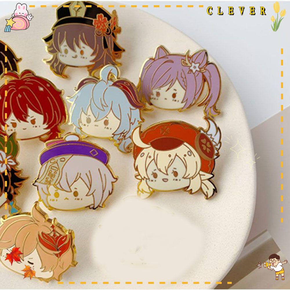 Ghim Cài Áo Tráng Men Hai Chiều Genshin Va Chạm