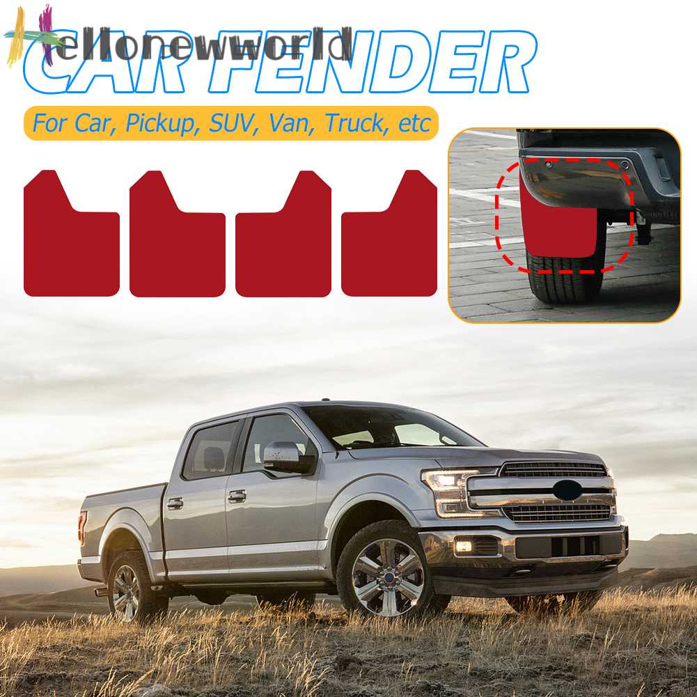 FENDER Set 4 Tấm Chắn Bùn Chuyên Dụng Cho Xe Hơi