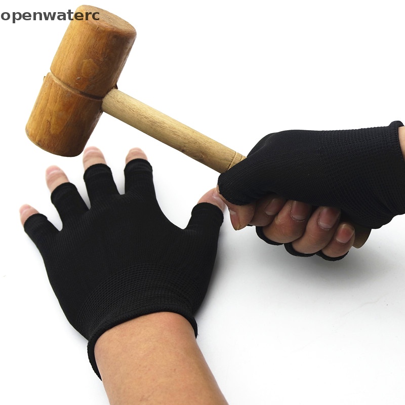 Găng Tay Len Cotton Hở Ngón Thời Trang Cho Nam Nữ