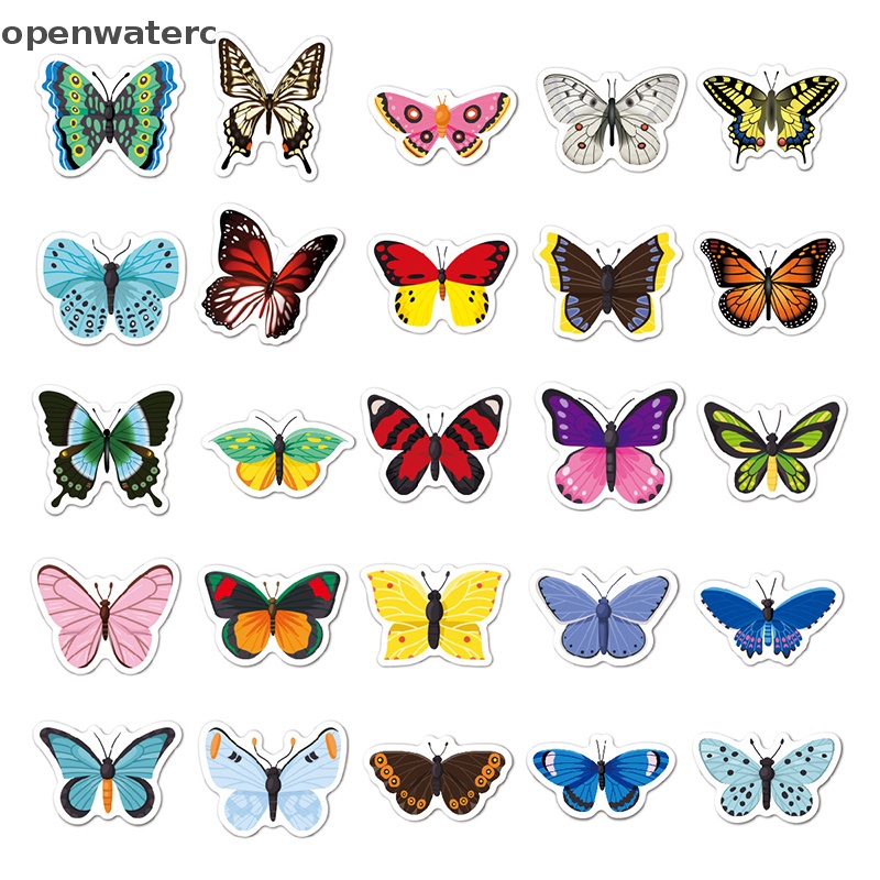 Bộ 50 Sticker Dán Trang Trí Hình Động Vật Biển