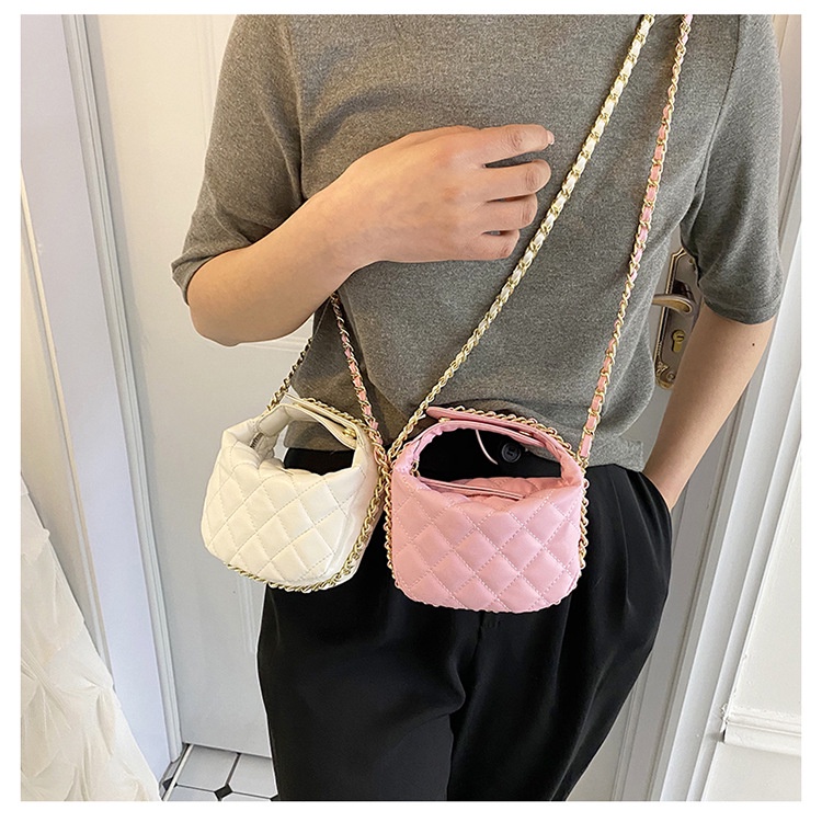 Túi Xách Đeo Vai Hình Vuông Cỡ Nhỏ Phối Dây Đeo Sợi Xích Thời Trang 2023 Cho Nữ