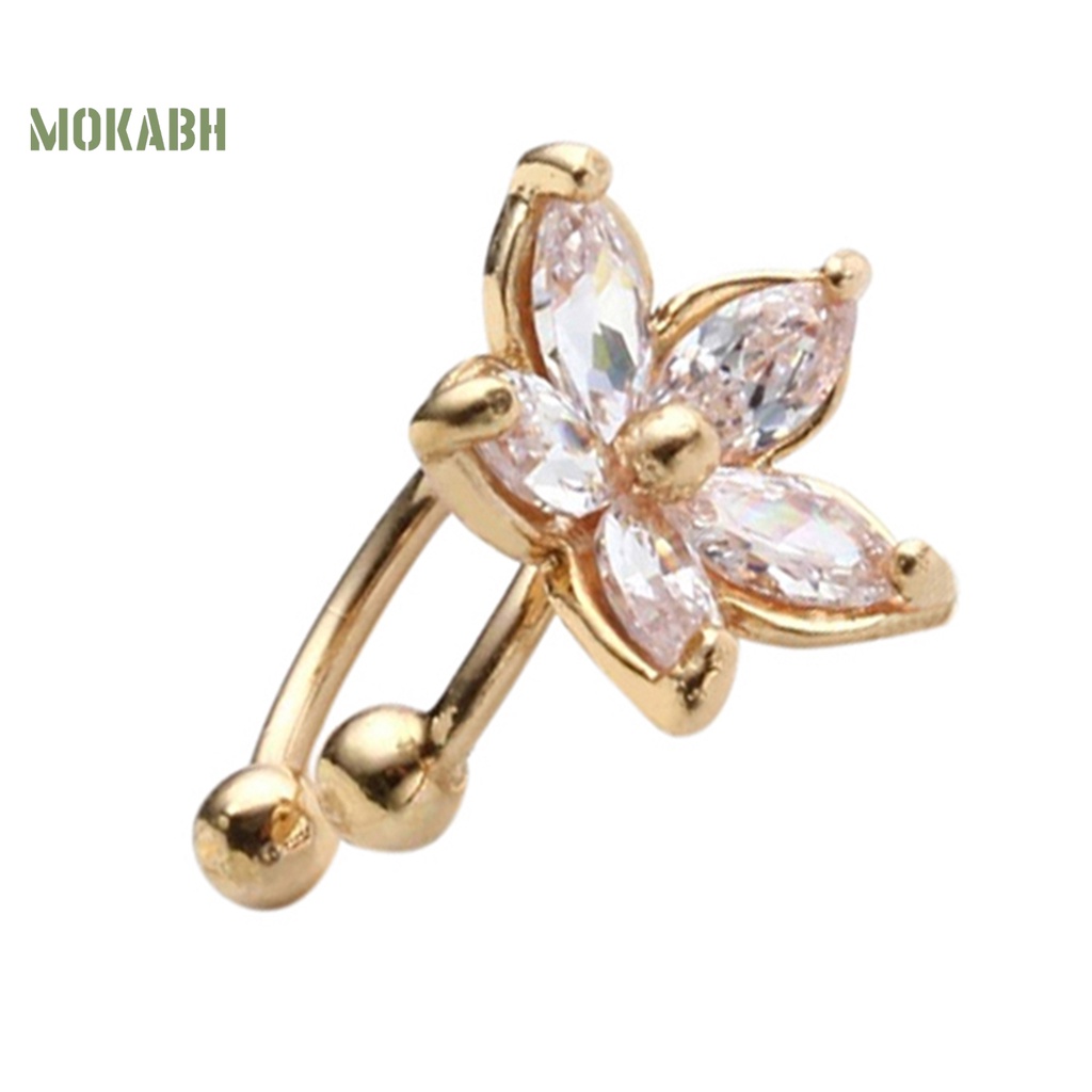 1 Khuyên Tai Hợp Kim Hình Chữ U Không Phai Màu Không Dễ Gỉ