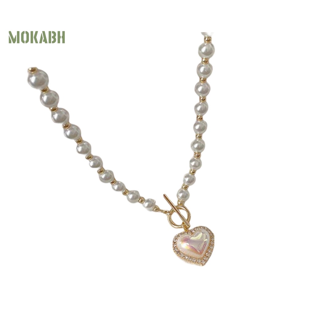 [Hot] Vòng Cổ Ngọc Trai Giả Tinh Tế Quyến Rũ Độ Bóng Cao Mặc Hàng Ngày Cho Nữ