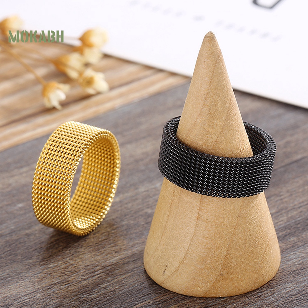 [Mới] Nhẫn Unisex Bằng Thép Không Gỉ Nhẹ Trang Trí Đơn Giản Màu Sắc Sống Động Không Dị Ứng Dễ Phối Đồ