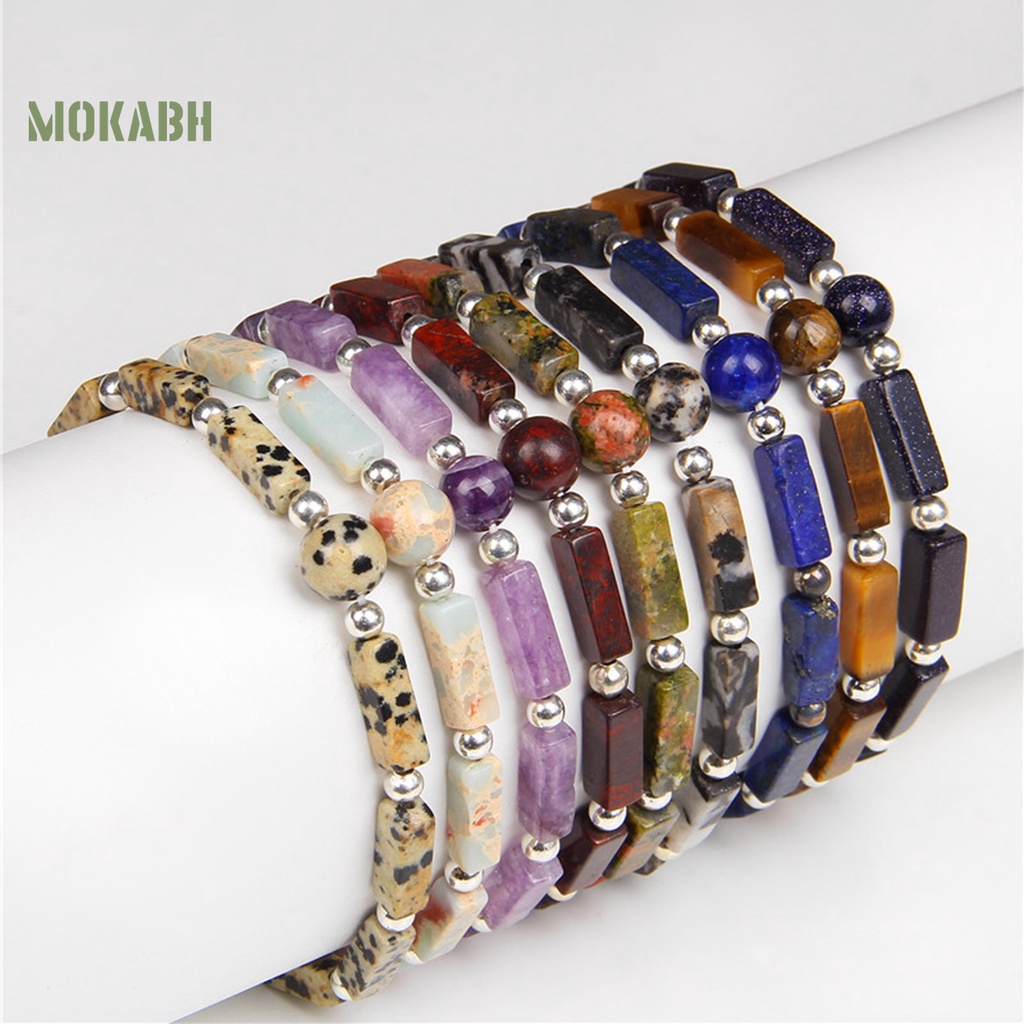 Vòng Tay Chuỗi Hạt Đá Tự Nhiên Giảm Mệt Mỏi Thời Trang Cho Nữ