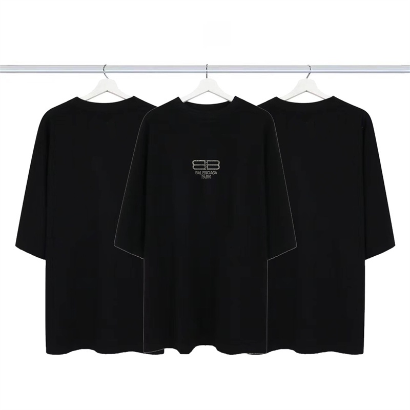 Áo Thun Ngắn Tay Dáng Rộng Phối Nút Khóa Đôi B Thời Trang Chất Lượng Cao