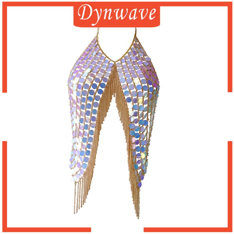 [Dynwave] Áo Ngực Đính Kim Sa Lấp Lánh Cho Nữ Đi Hộp Đêm Bãi Biển / Lễ Hội Rav