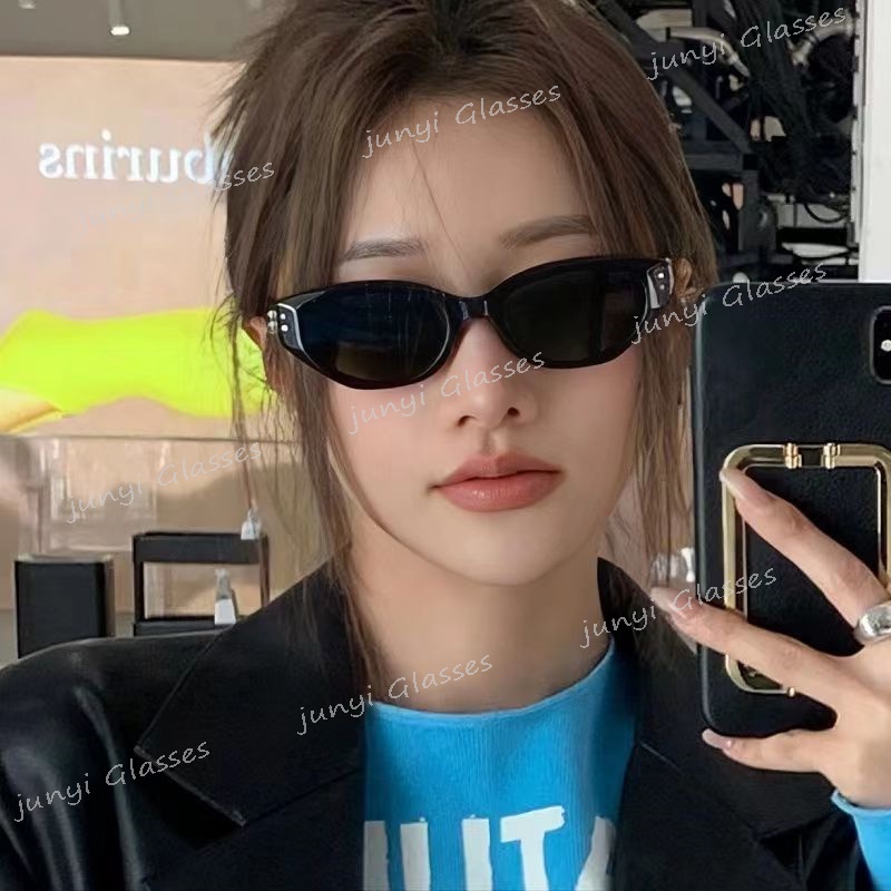 Kính Mát Gọng Vuông Nhỏ Nhắn Phong Cách Hip Hop Hàn Quốc Chống Tia Uv Y2K Sự Bảo Vệ