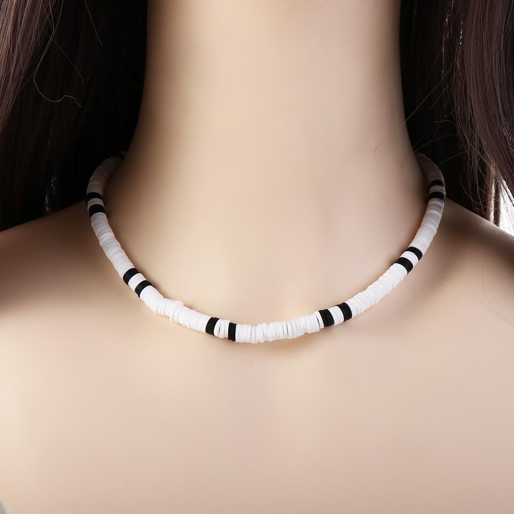 USNOW Vòng cổ Đất Sét Polymer Thiết Kế Đơn Giản Phong Cách Bohemia Cổ Điển Thời Trang Cho Nam Và Nữ