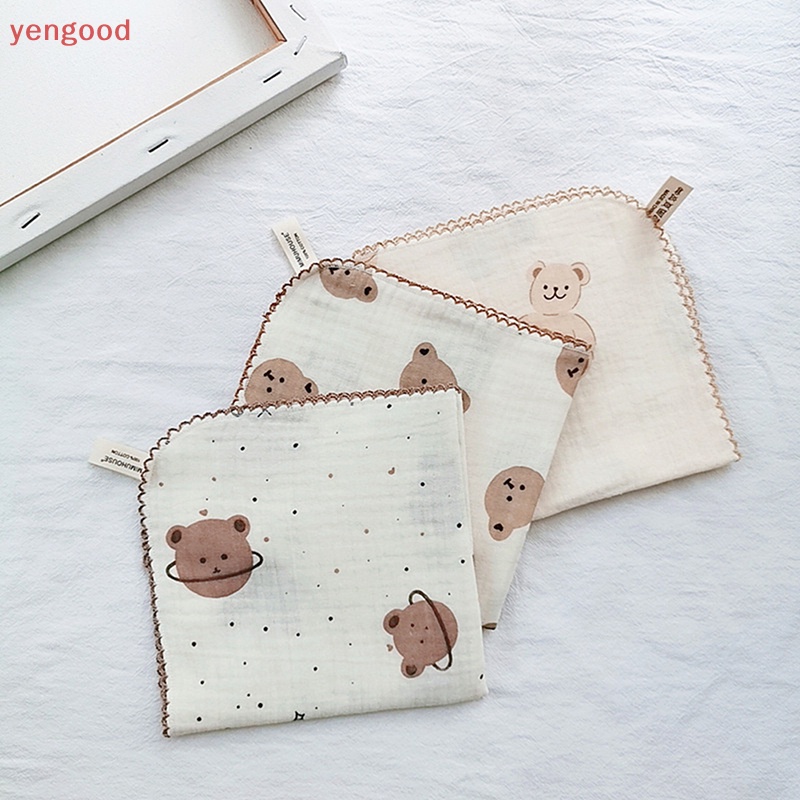 Yếm Ăn Cotton 4 Lớp Mềm Mại Hình Tam Giác Xinh Xắn Cho Bé