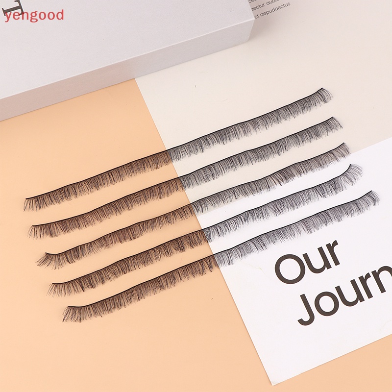 Set 5 Cặp Lông Mi Giả Màu Đen / Vàng / Nâu Dành Cho Búp Bê