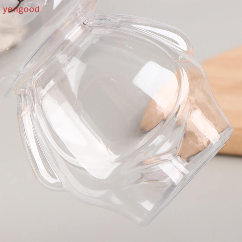 1 Bình Đựng Nước Ép 500ml Bằng Nhựa Dày Trong Suốt In Hình Gấu Hoạt Hình Đáng Yêu