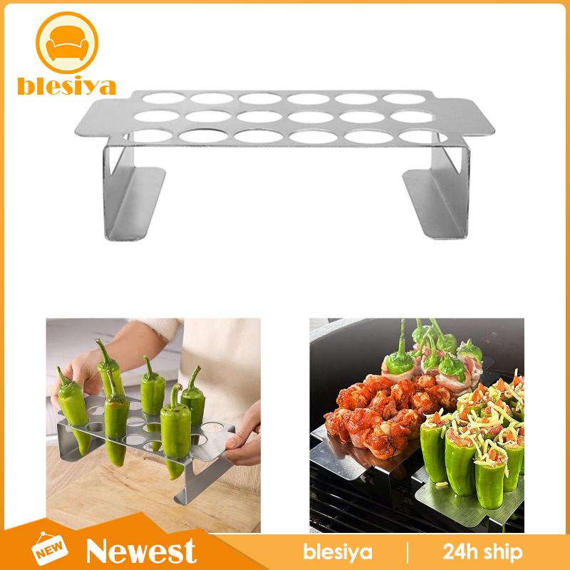 Vỉ Nướng BBQ 18 Lỗ Bằng Thép Không Gỉ Trọng Lượng Nhẹ