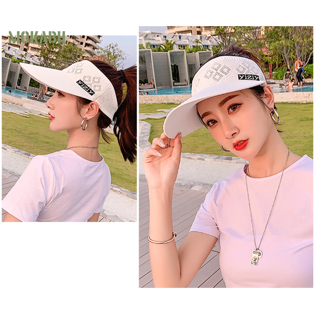 Mũ Lưỡi Trai Hở Chóp Chống Tia UV Có Thể Điều Chỉnh Thoáng Khí Thời Trang Mùa Hè Cho Nam Và Nữ