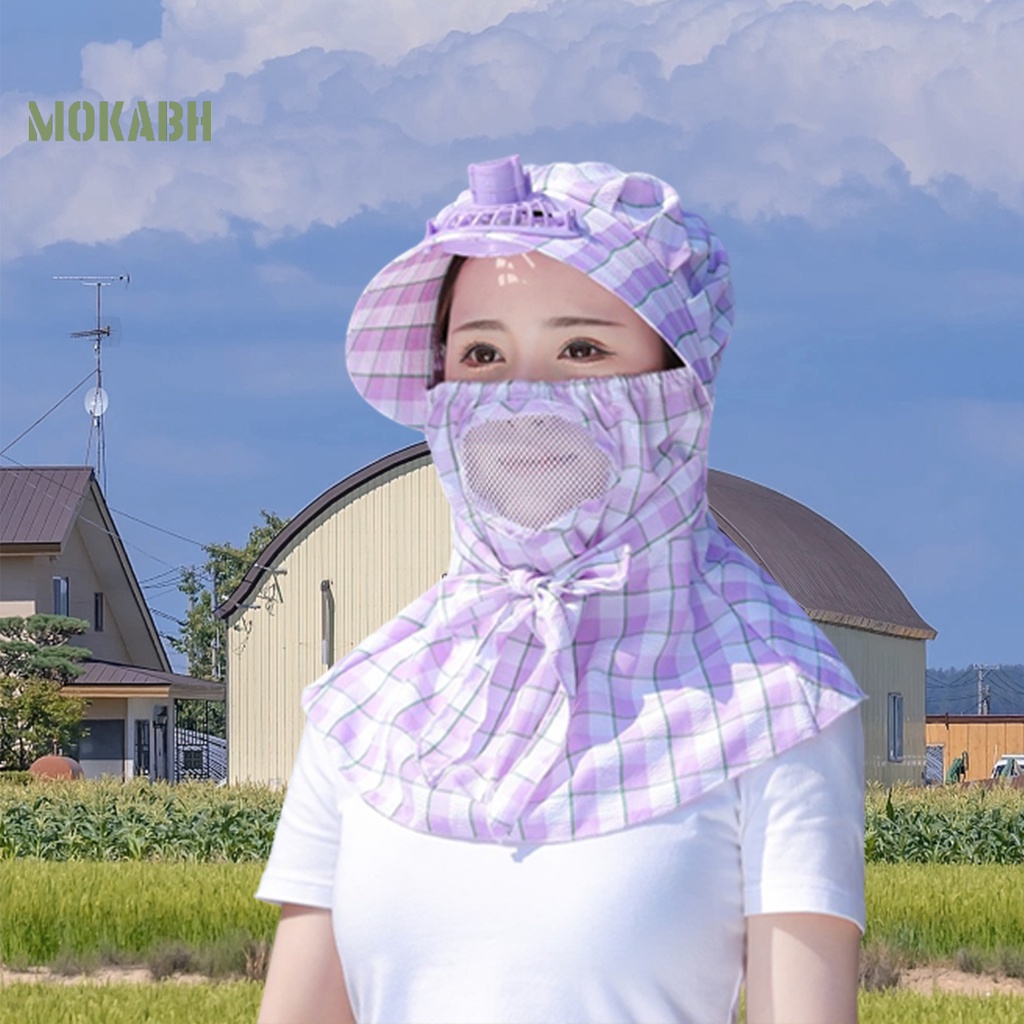 [Mok Abh] Quạt Điện Làm Mát Thoáng Khí Có Thể Sạc Lại Dùng Khi Đi Xe Đạp Mùa Hè Cho Nữ