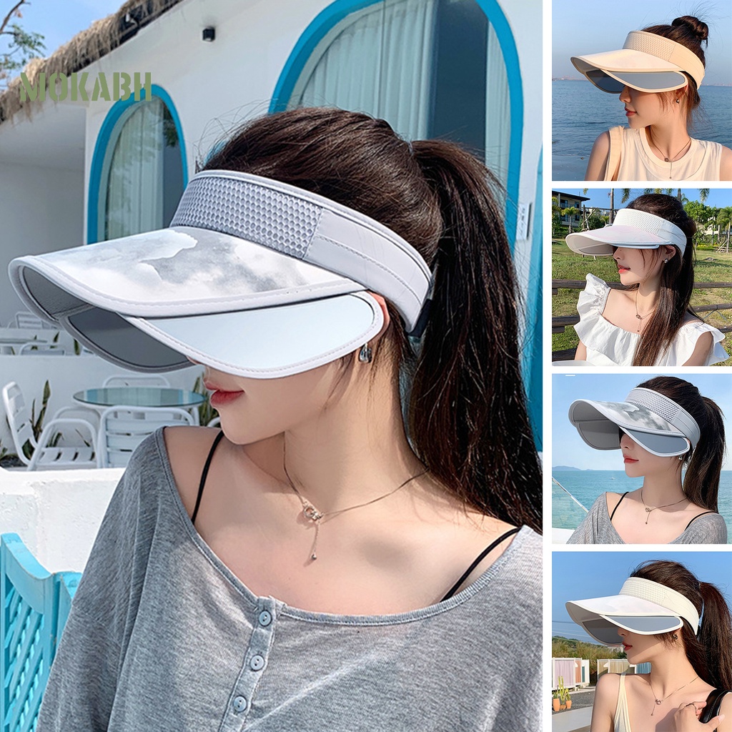 Mũ Lưỡi Trai Nửa Đầu Chống Nắng Thoáng Khí Thoải Mái Có Thể Điều Chỉnh Cho Nữ
