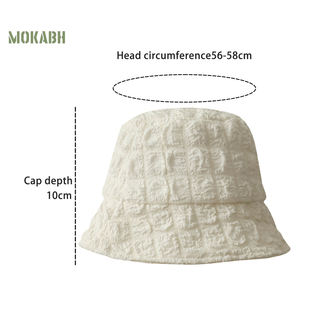 [Mok Abh] Mũ Ngư Dân Phẳng Màu Trơn Che Mặt Chống Nắng Gấp Gọn Được Trang Trí Sân Vườn Cho Nữ