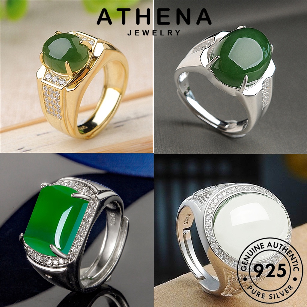 Nhẫn Bạc 925 Đính Đá Sapphire Ngọc Lục Bảo M077