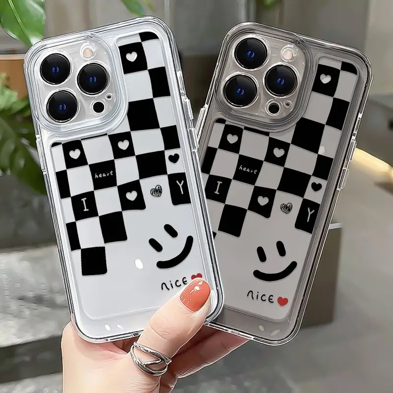 Ốp Điện Thoại TPU Mềm Chống Sốc Họa Tiết Mặt Cười Cho IPhone 11 14 13 12 Pro Max XS X XR 7 + 8 6 6S Plus Sự Bảo Vệ