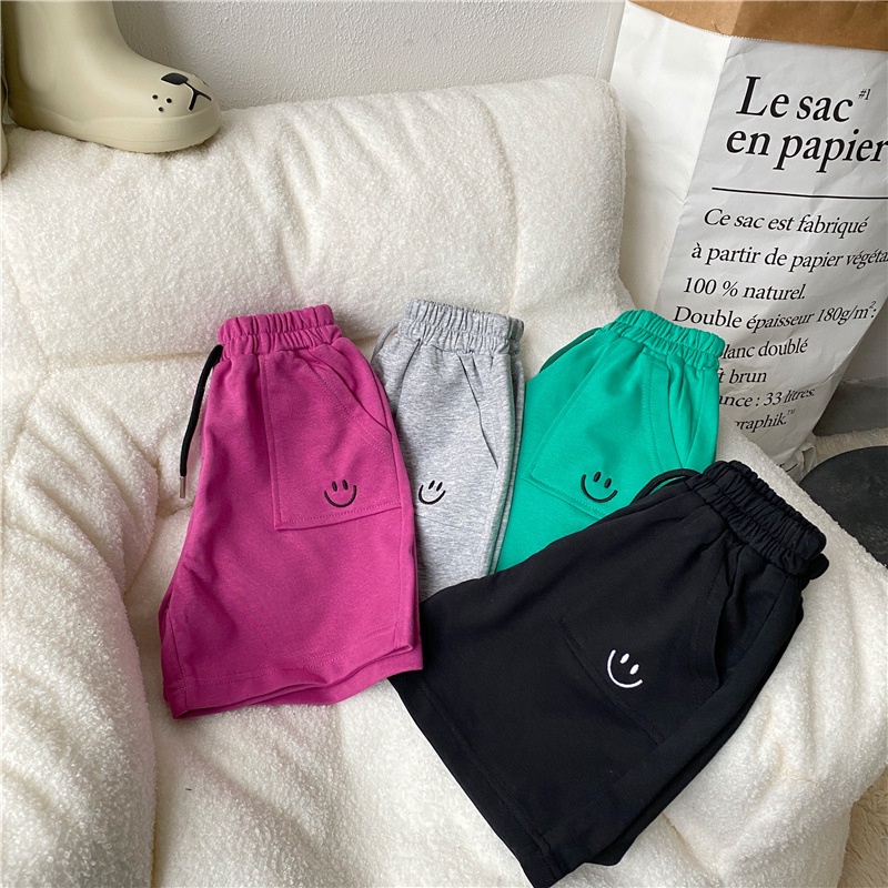 Quần Short Phối Túi Lớn Phong Cách Hàn Quốc Cá Tính Dành Cho Bé Gái 2-9 Tuổi