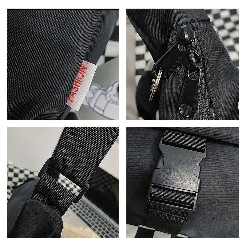 Túi Đeo Chéo Vai Phong Cách Harajuku Nhật Bản Cho Nam Nữ