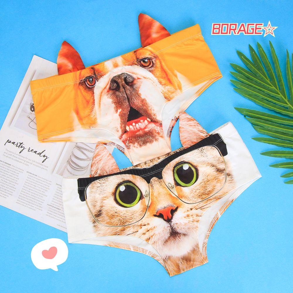 Quần Lót In Hình Cún Bull Cheetah 3D Thời Trang Dành Cho Nữ