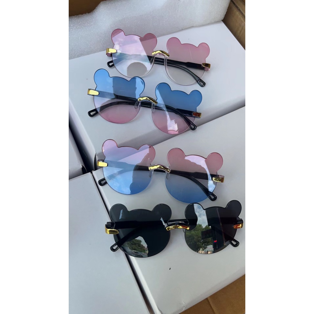 Kính Chống Nắng Chống Tia Cực Tím Hình Gấu Dễ Thương Thời Trang Cho Bé Trai Và Gái