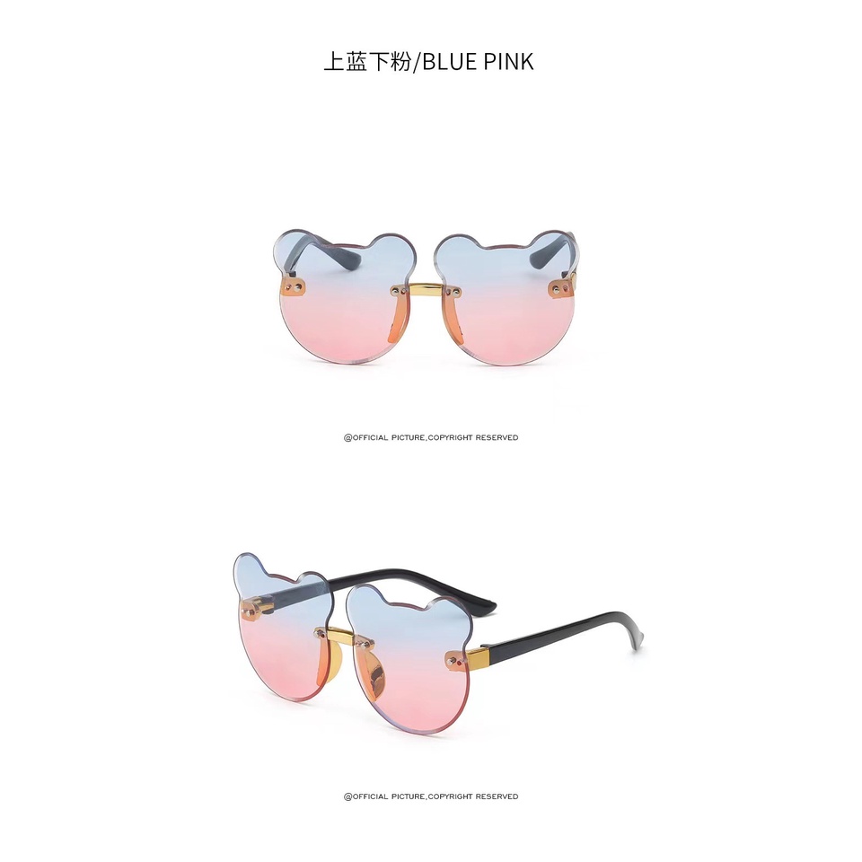 Kính Chống Nắng Chống Tia Cực Tím Hình Gấu Dễ Thương Thời Trang Cho Bé Trai Và Gái