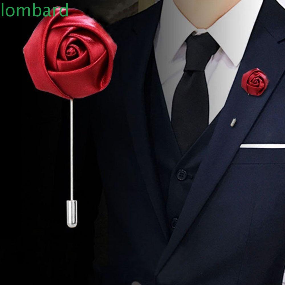 Trâm Cài Áo Vest Hình Hoa Hồng Bằng Hợp Kim Phong Cách Hàn Quốc Thời Trang Sang Trọng