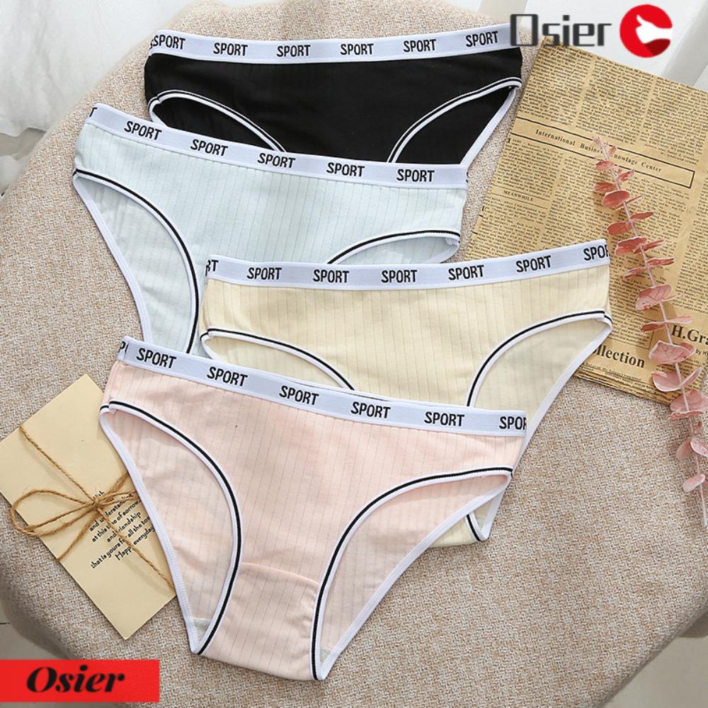 Osier1 Quần Lót Thể Thao Kẻ Sọc Cho Nữ