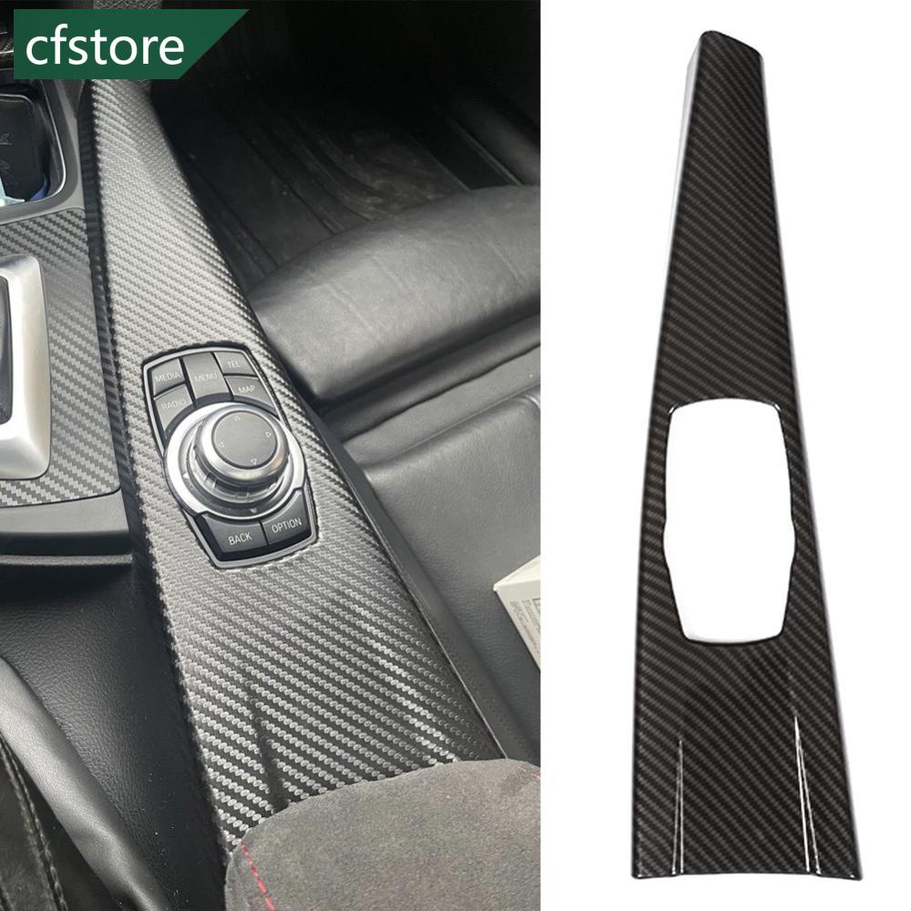 Viền Bọc Nút Điều Khiển Đa Phương Tiện Bằng Sợi Carbon Cho Xe Hơi BMW 3 4 Series A3J5