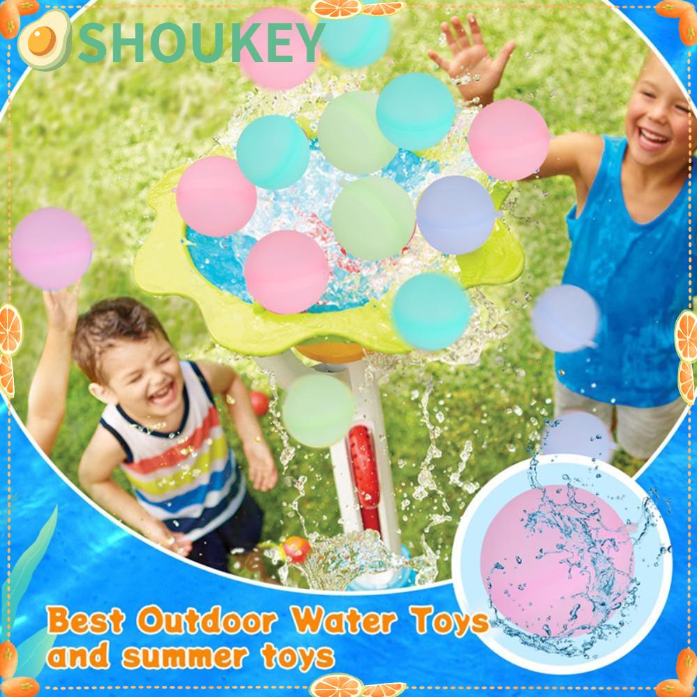 Set 12 Bong Bóng Nước Bằng Silicone Có Thể Tái Sử Dụng