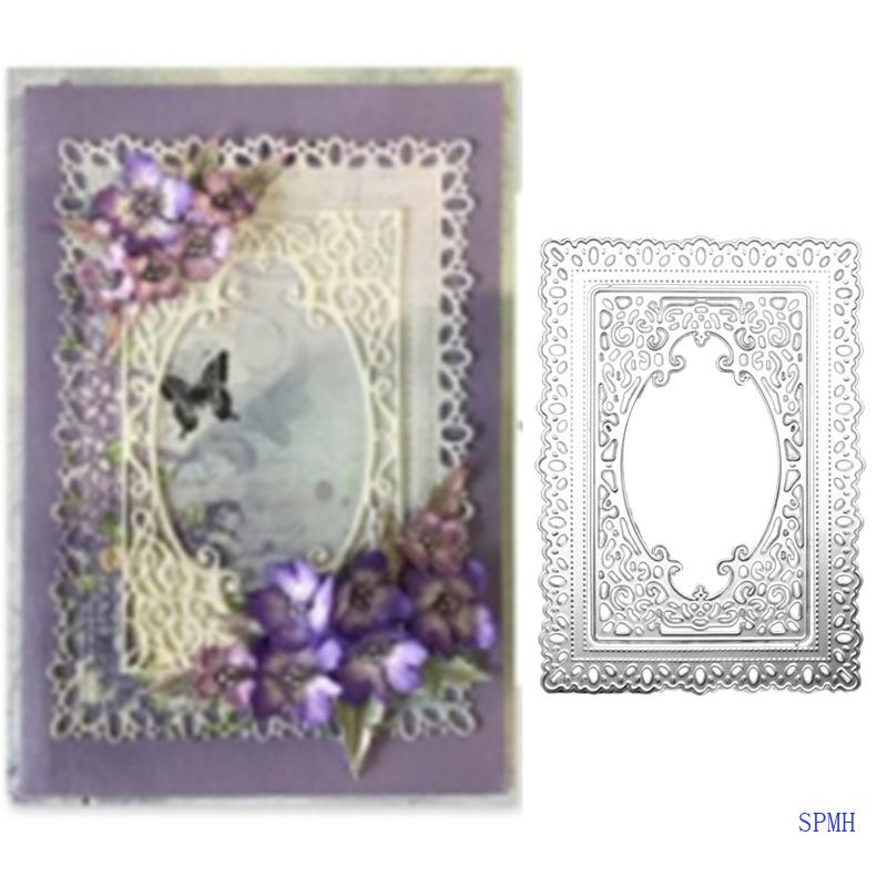 Khuôn Cắt Giấy Kim Loại Khung Chữ Nhật Xinh Xắn
