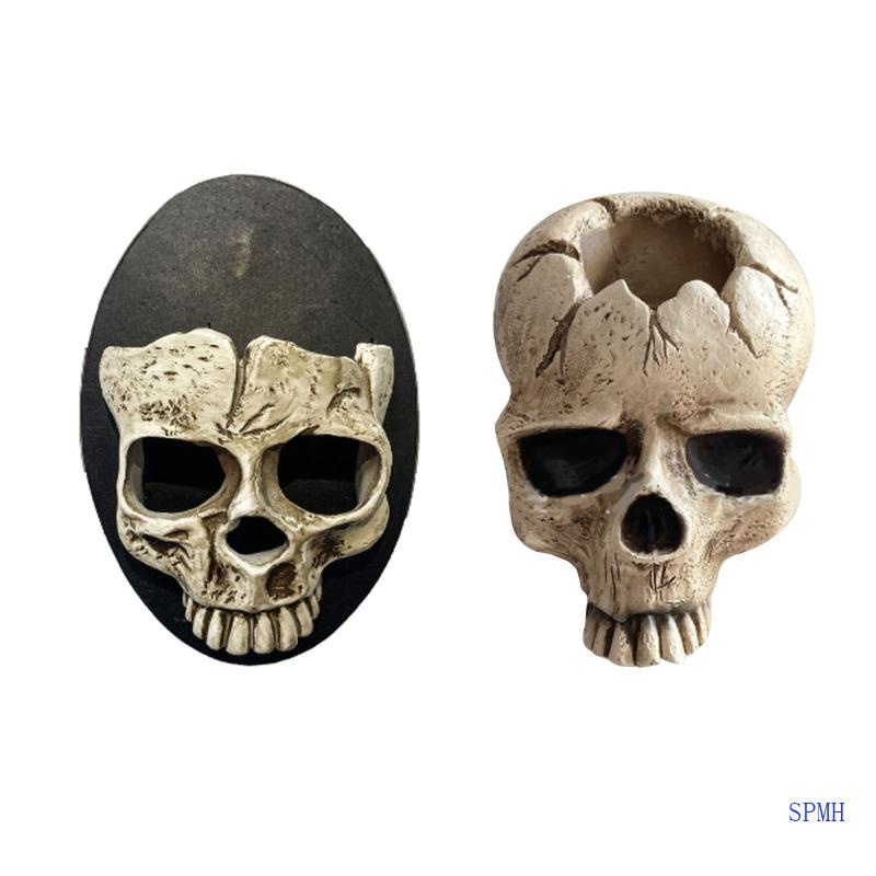 Đế Nến Hình Đầu Lâu Sáng Tạo Trang Trí Halloween