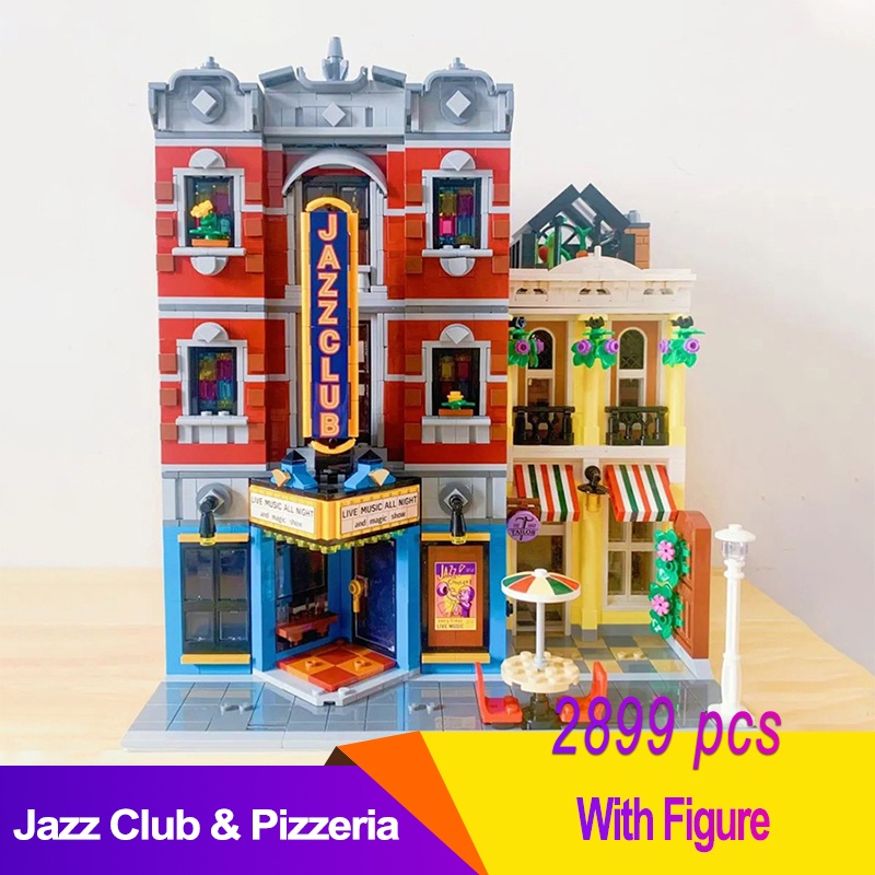 Đồ chơi Lắp ráp Mô hình Street view Jazz Club Câu lạc bộ nhạc Jazz 0312