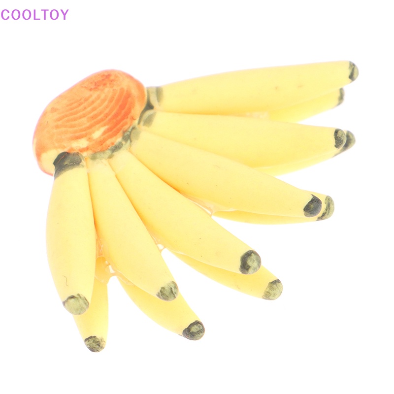 Quả Chuối Giả Bằng Nhựa Resin 1Bunch 1: 12 Trang Trí Nhà Búp Bê