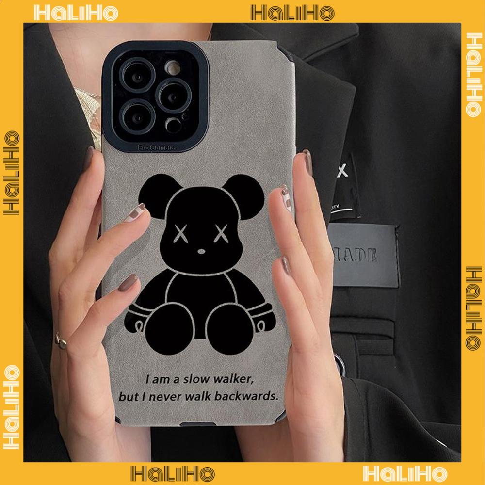 Ốp lưng iphone 11 Vỏ Điện Thoại Da Veneer Eye Fur Vỏ Điện Thoại Vỏ Mềm Vỏ Điện Thoại Chống Sốc Gấu Hoạt Hình Dễ Thương Tương thích với iPhone 14 13 Pro max 12 Pro Max XR XR 7Plus 8Plus