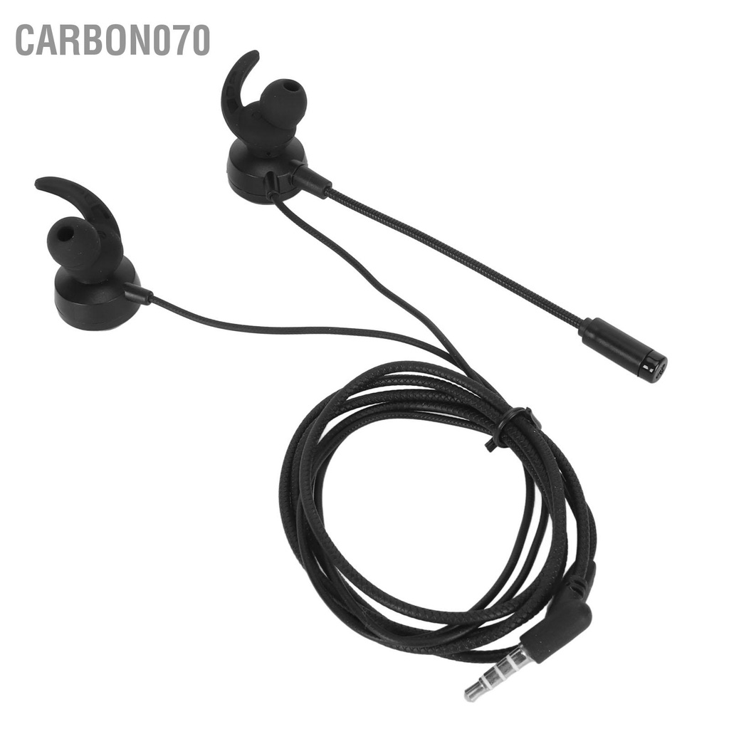 Carbon070 Tai nghe chơi game 3 5 mm có dây loại bỏ tiếng ồn âm thanh nổi Mic thể điều chỉnh cho máy tính xách tay  điện thoại di động PC