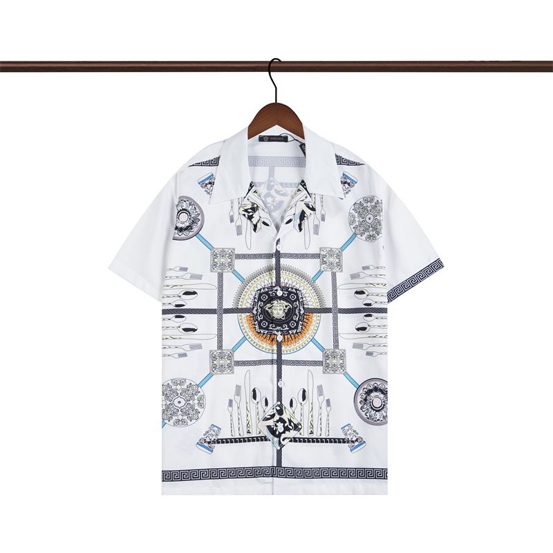 Áo Sơ Mi Tay Ngắn V-E88R-S &amp; - Thời Trang Đường Phố Cổ Điển Mới Nhất